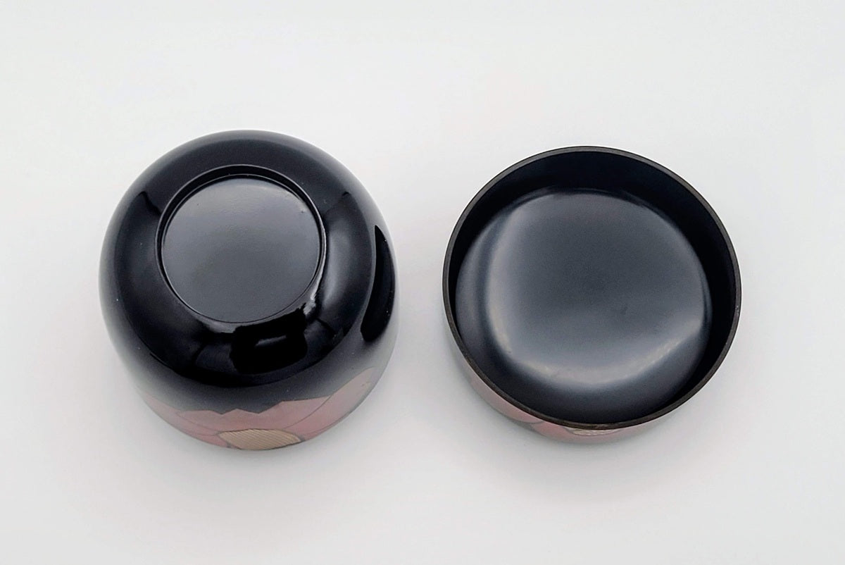 Camélia usucha natsume 椿紋薄茶器 Oshita Kosen