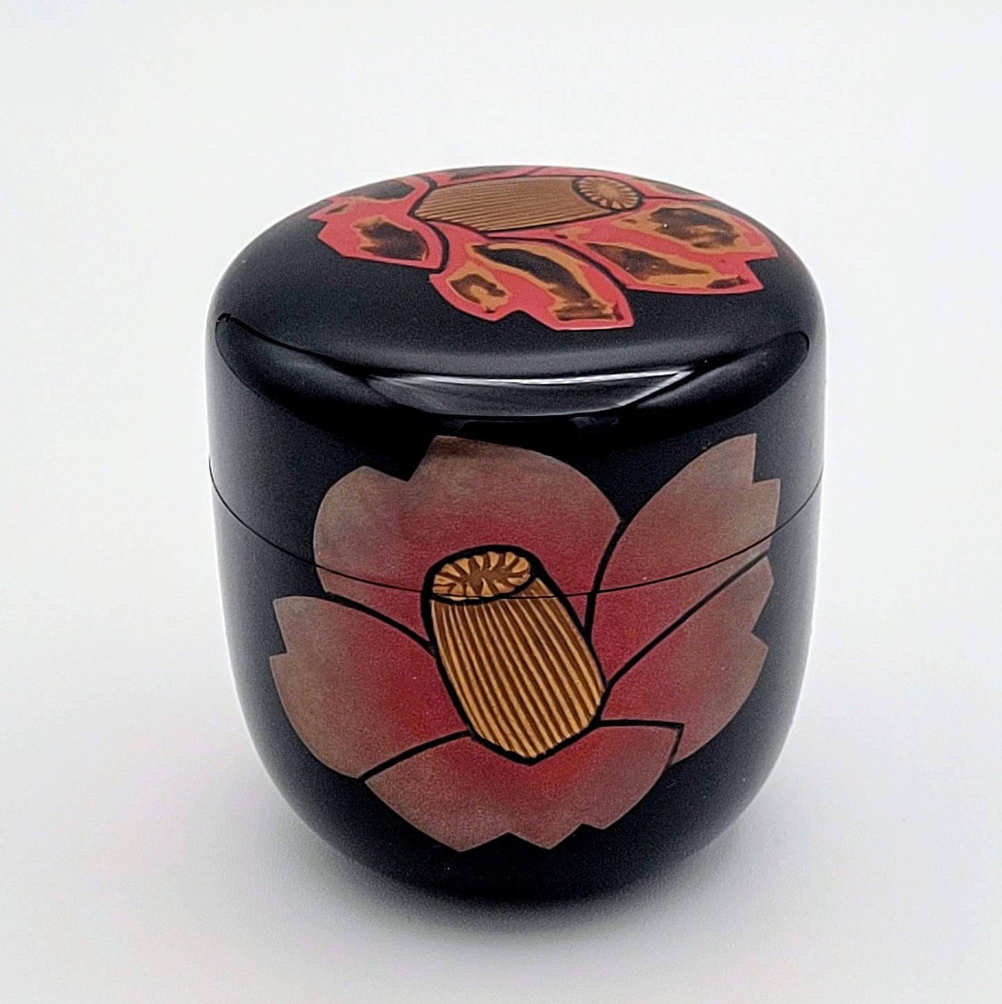 Camélia usucha natsume 椿紋薄茶器 Oshita Kosen