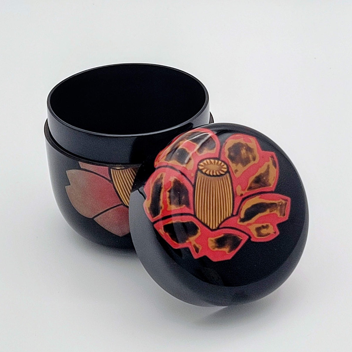 Camélia usucha natsume 椿紋薄茶器 Oshita Kosen
