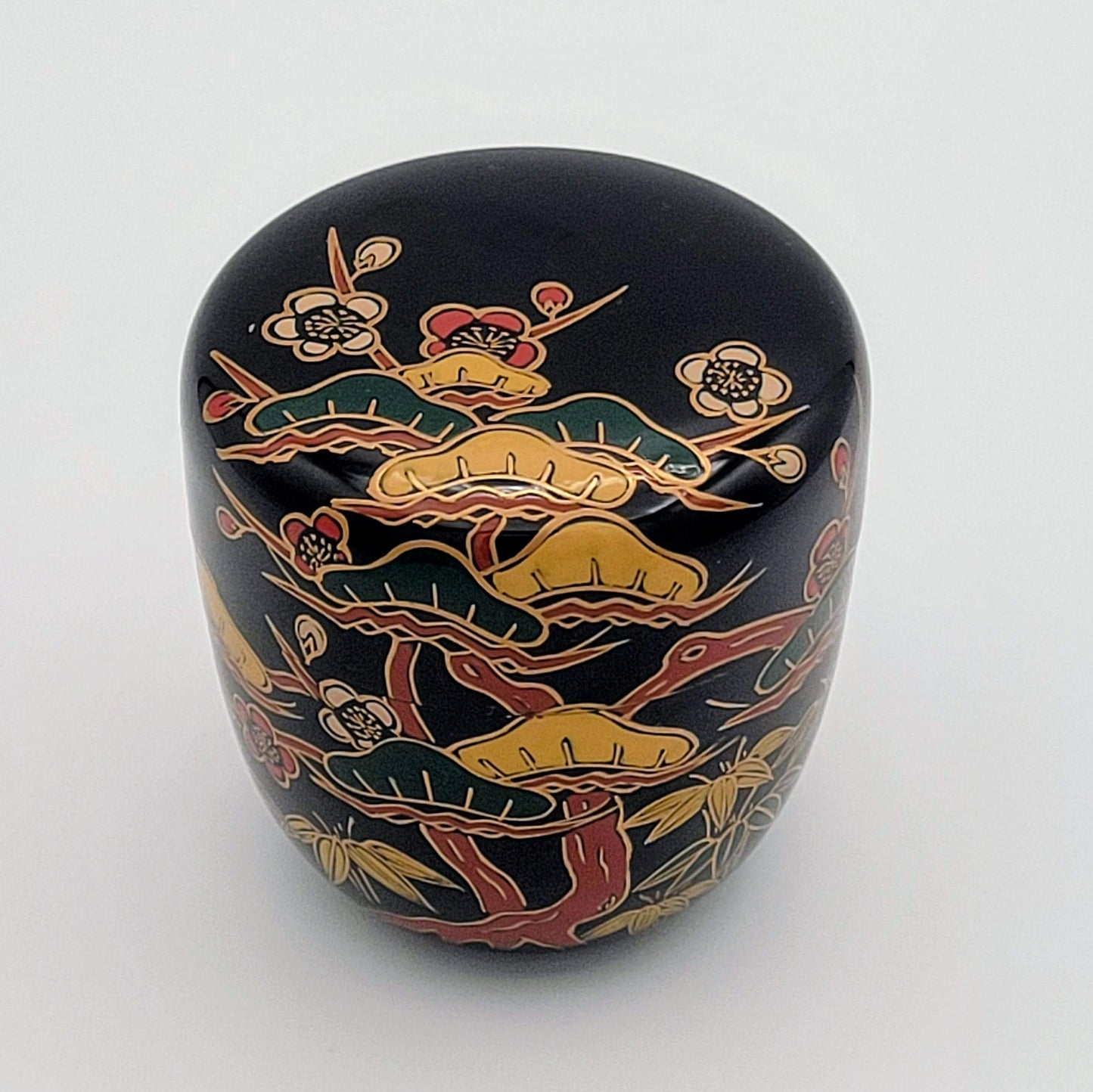 Matcha natsume avec motif Shochikubai 松竹梅 Sakata Minetosh