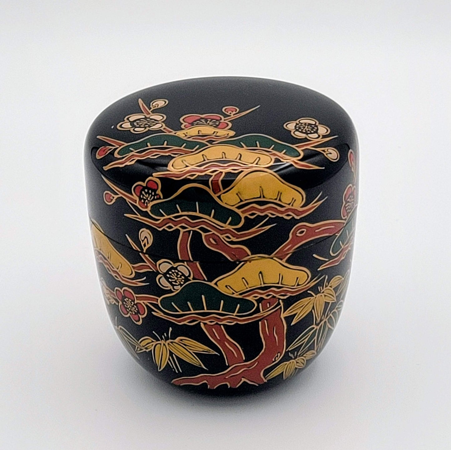 Matcha natsume avec motif Shochikubai 松竹梅 Sakata Minetosh