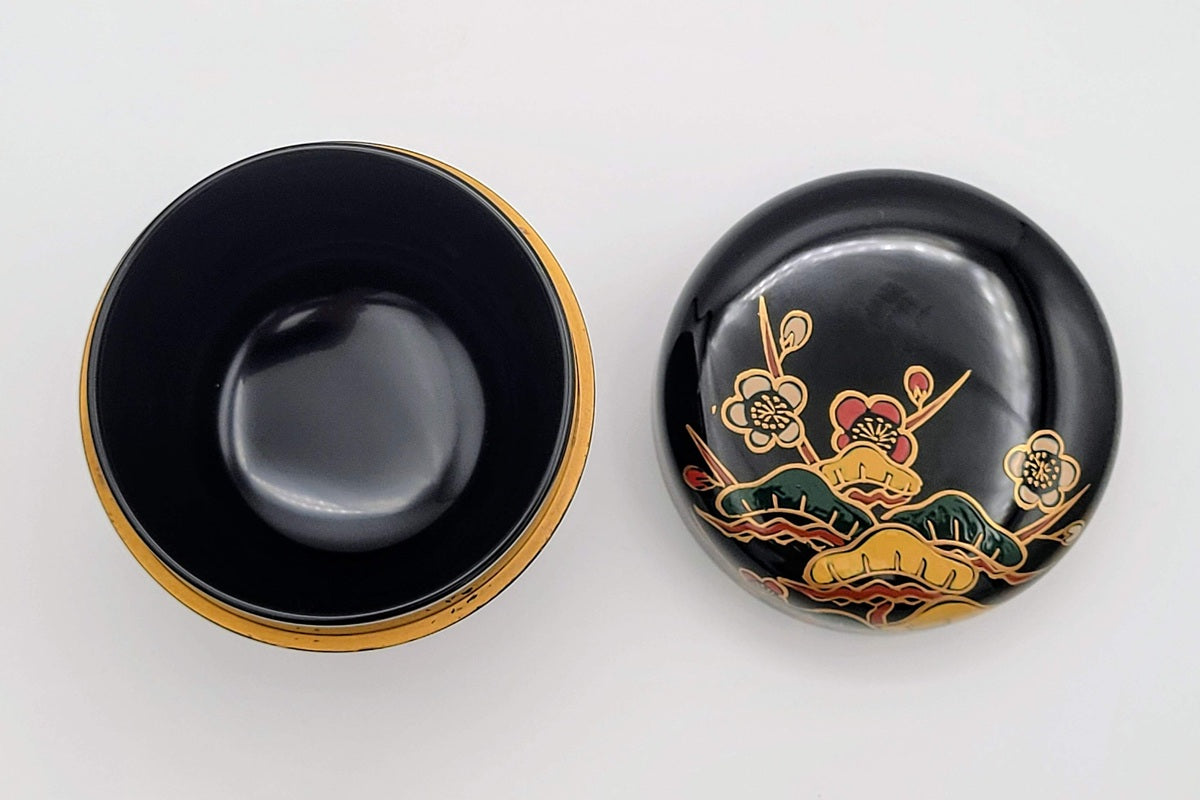 Matcha natsume avec motif Shochikubai 松竹梅 Sakata Minetosh