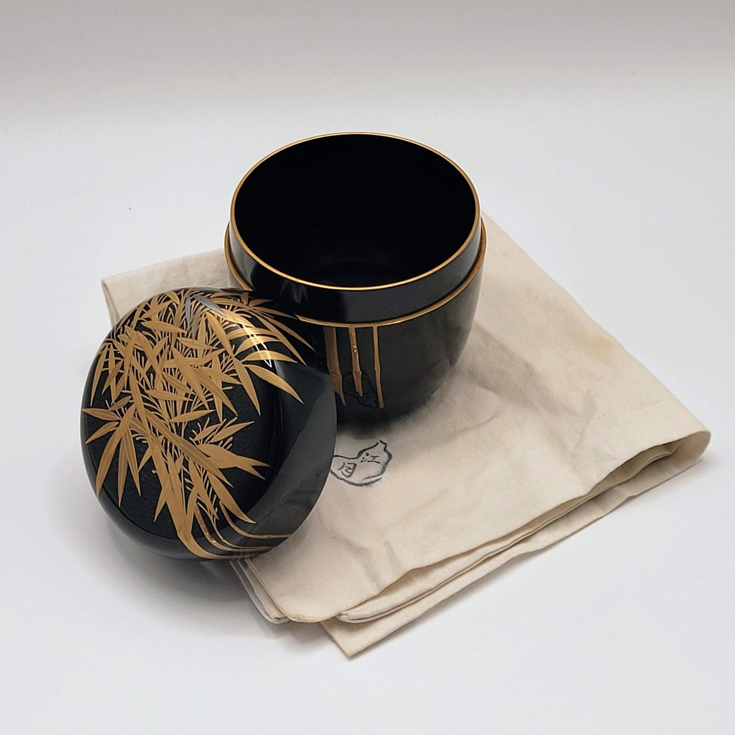 Natsume japonais Chiku maki-e 竹蒔絵 Kōgetsu